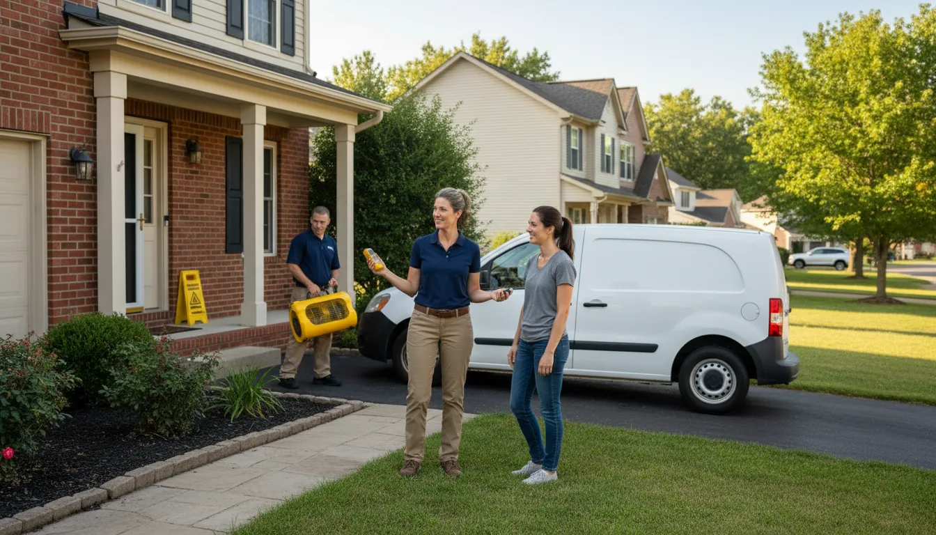 Residential water damage restoration in Fenelton, PA